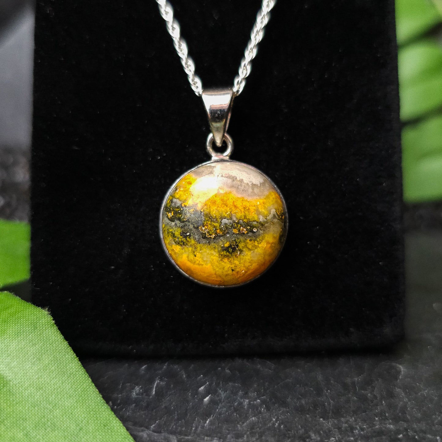 Bumblebee Jasper Pendant No. 15