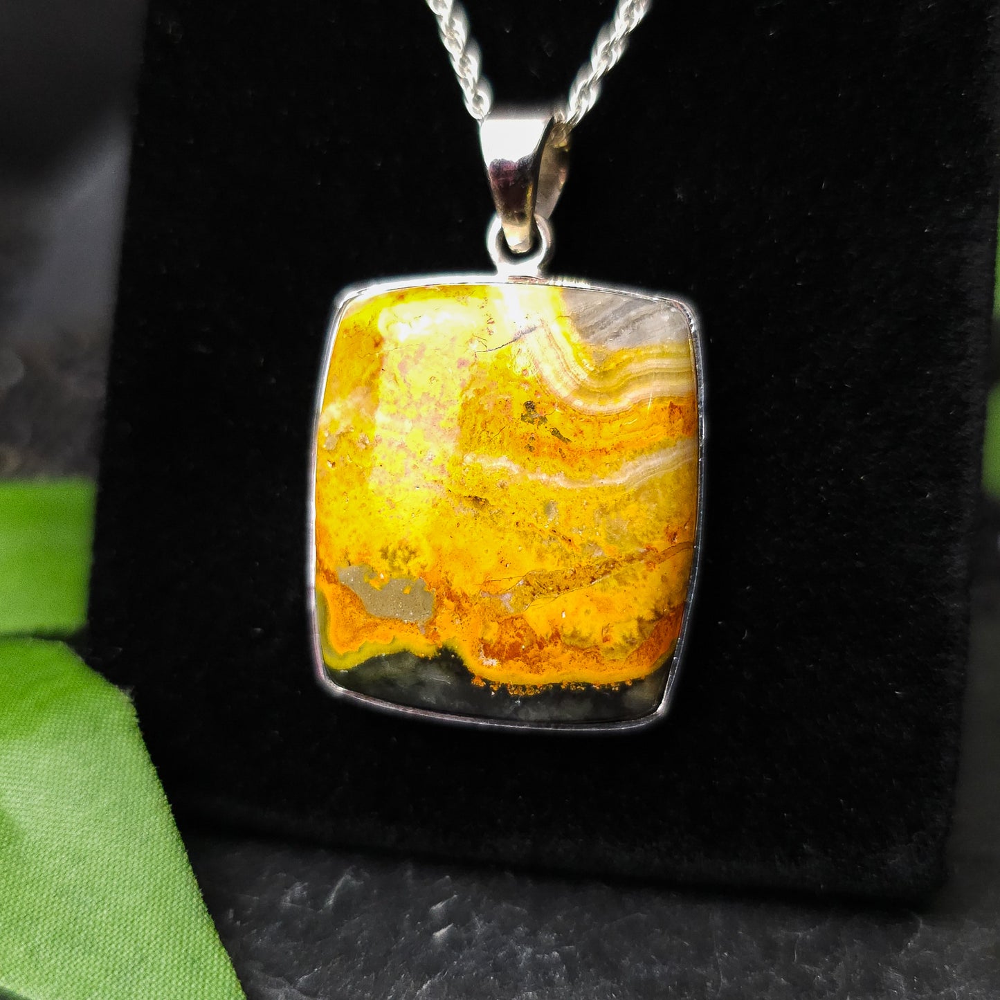 Bumblebee Jasper Pendant No. 16