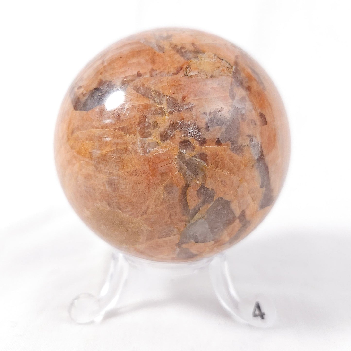 Peach Moonstone Spheres