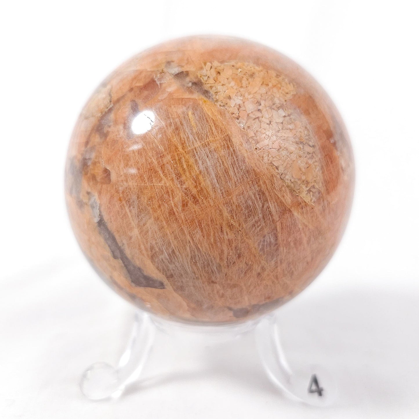Peach Moonstone Spheres
