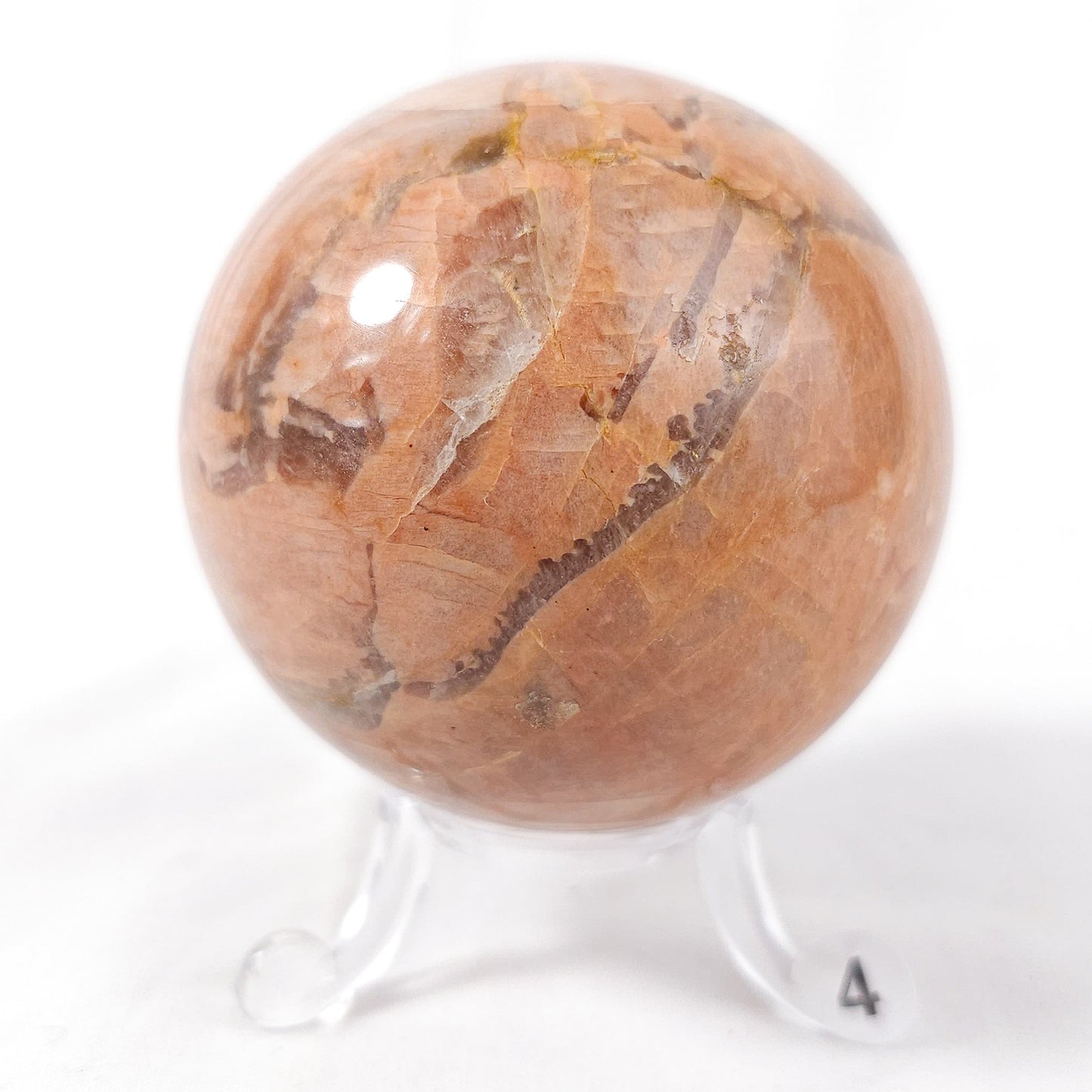 Peach Moonstone Spheres
