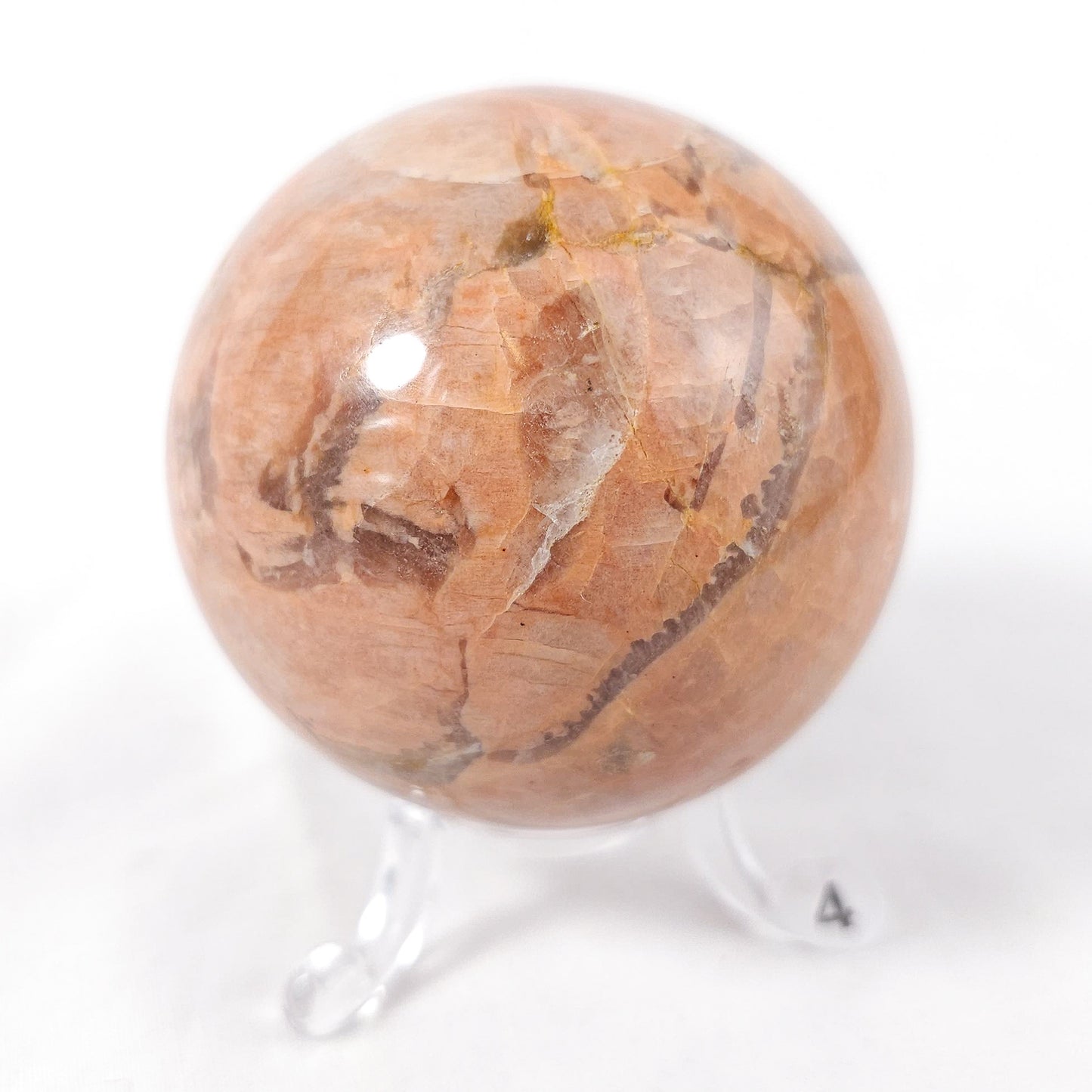 Peach Moonstone Spheres