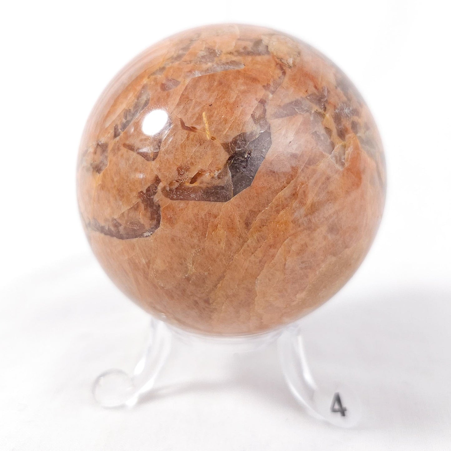 Peach Moonstone Spheres
