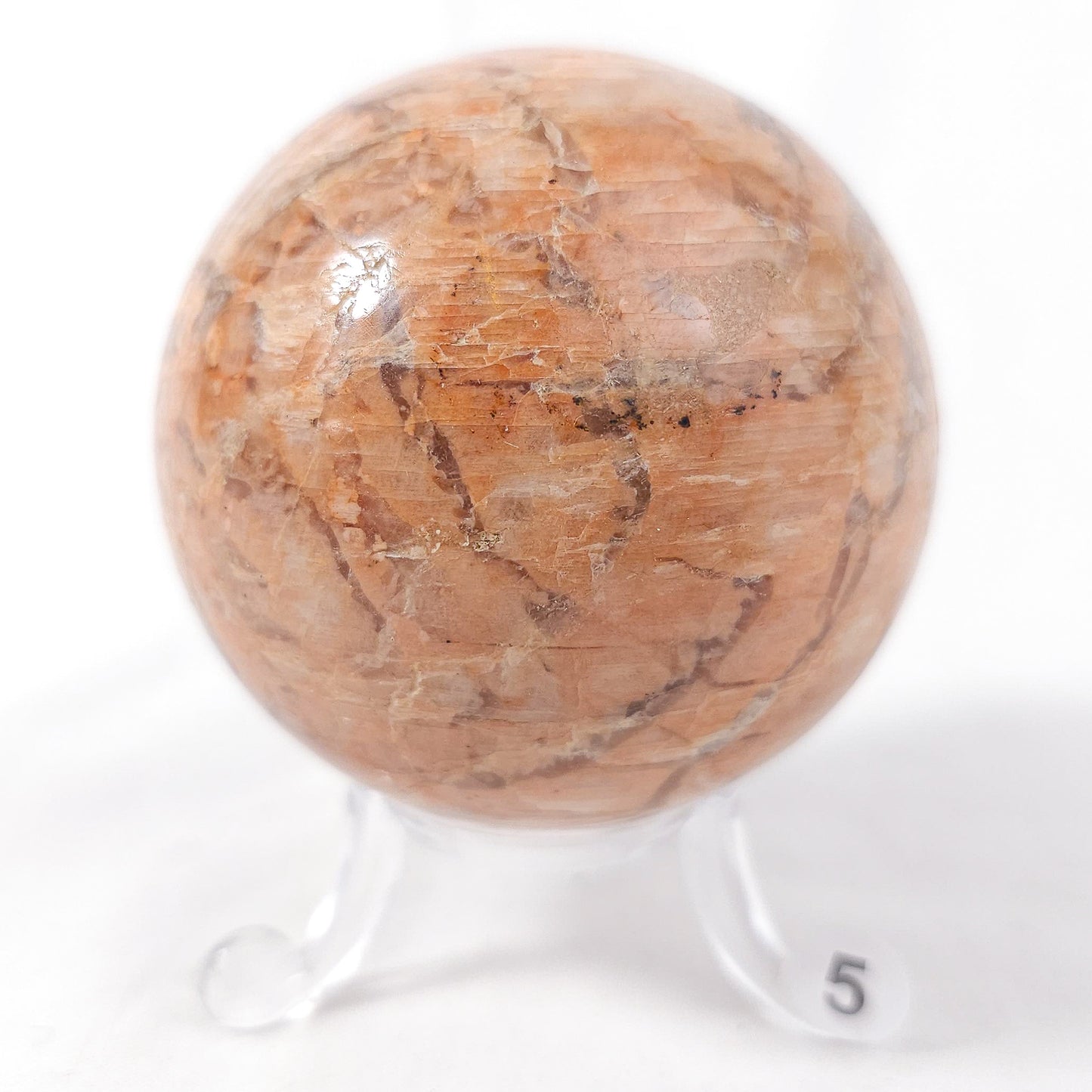 Peach Moonstone Spheres