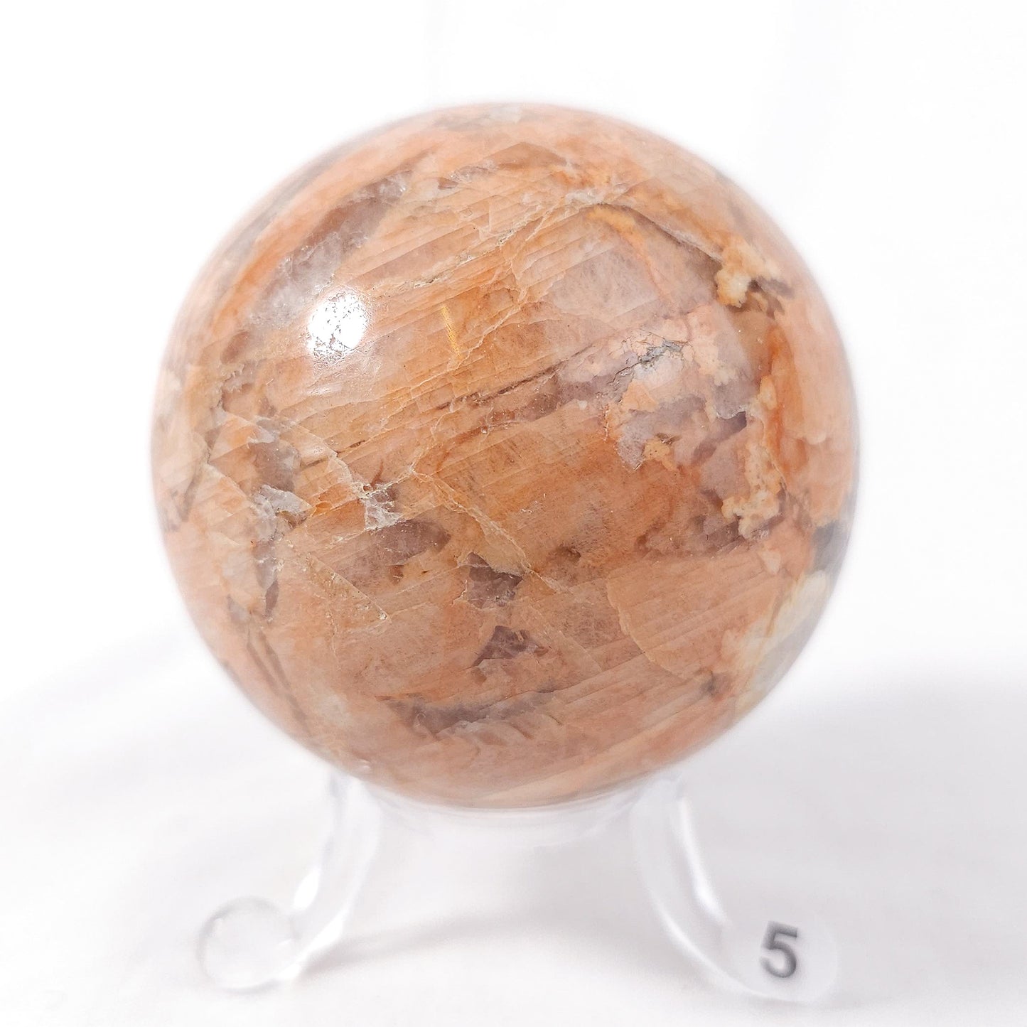 Peach Moonstone Spheres