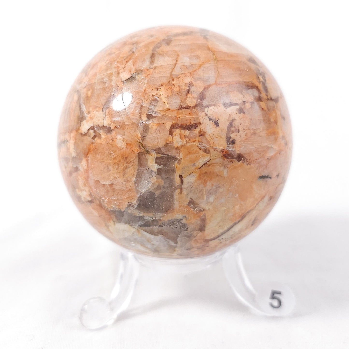 Peach Moonstone Spheres