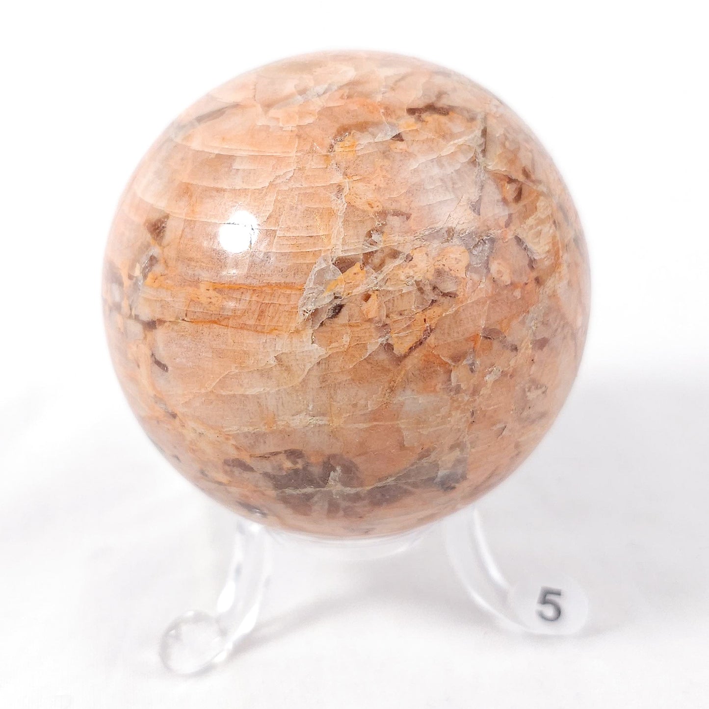 Peach Moonstone Spheres