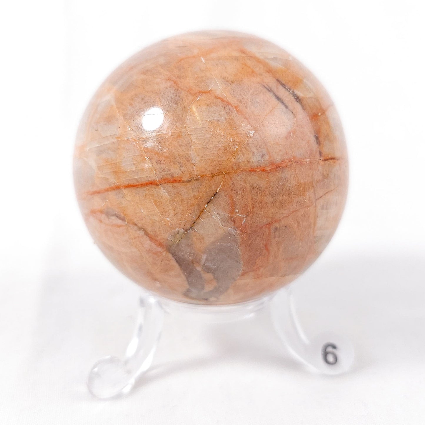 Peach Moonstone Spheres