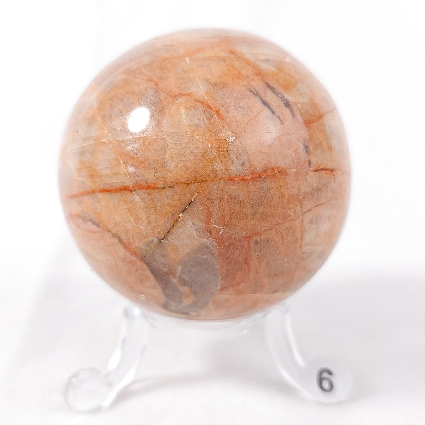 Peach Moonstone Spheres