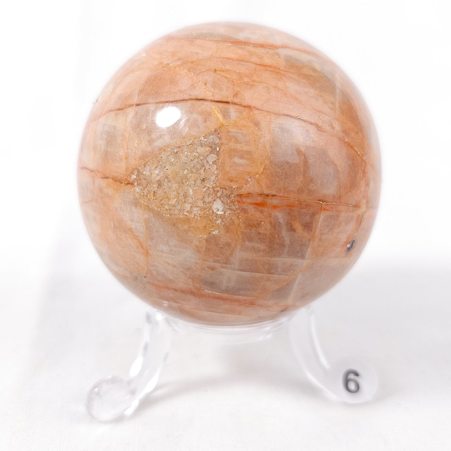 Peach Moonstone Spheres