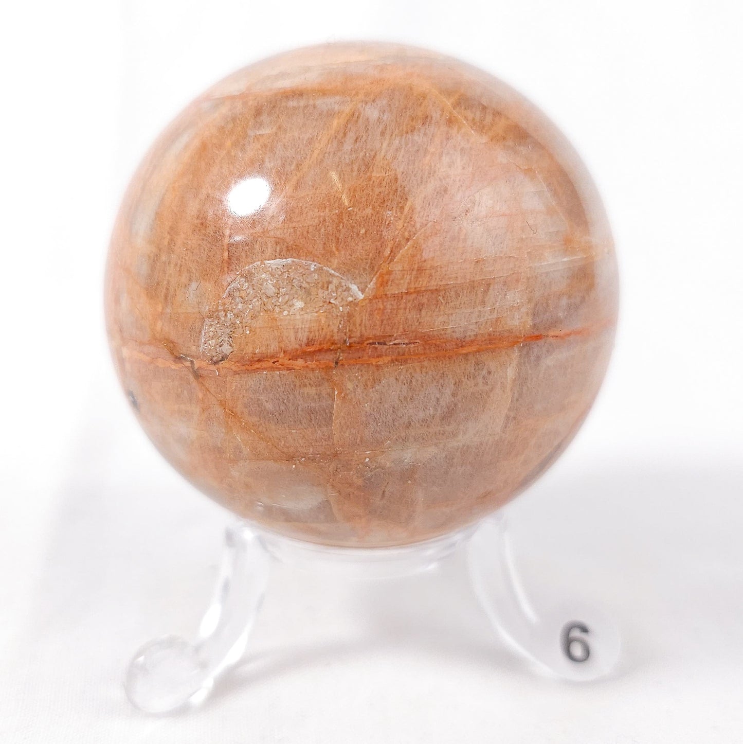 Peach Moonstone Spheres