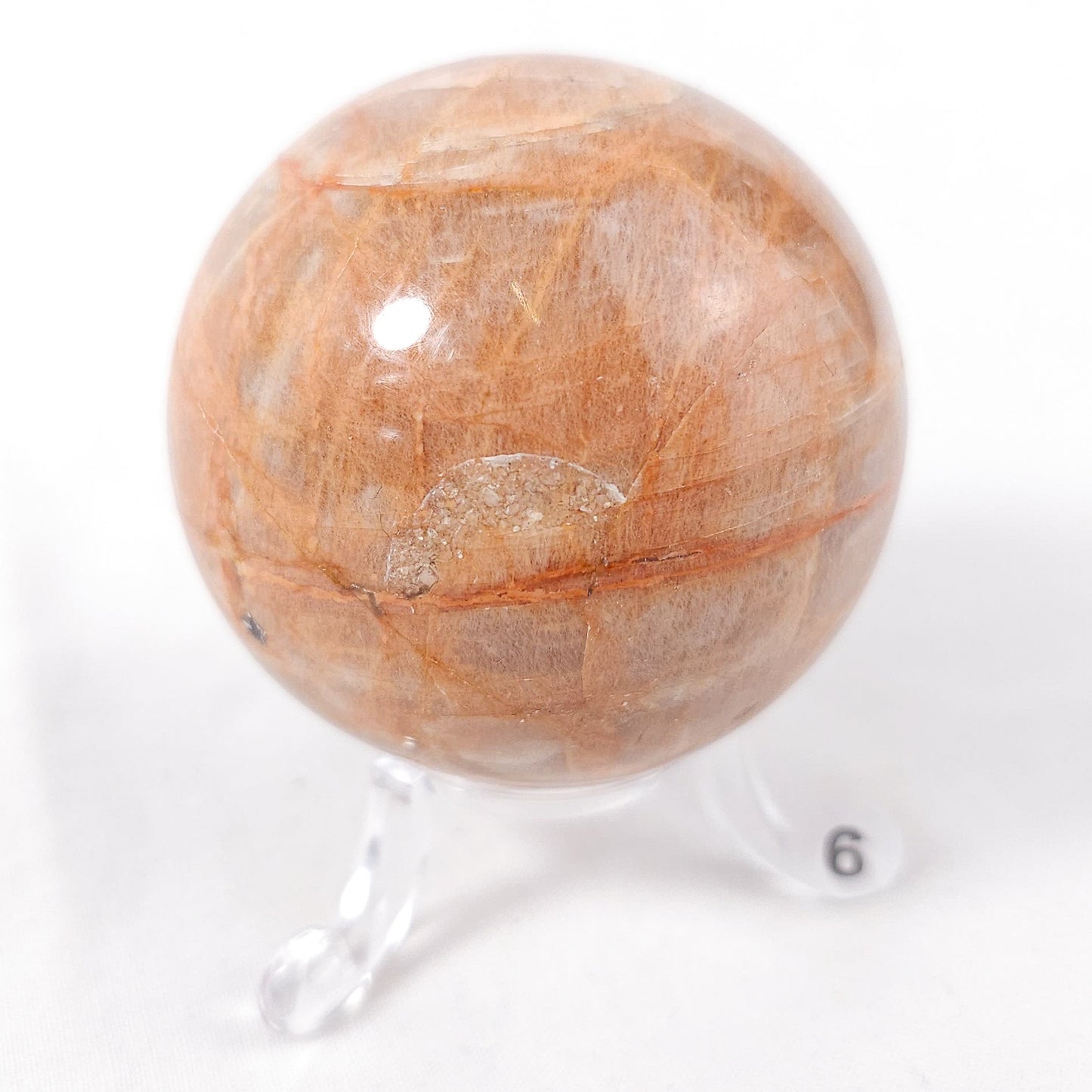 Peach Moonstone Spheres