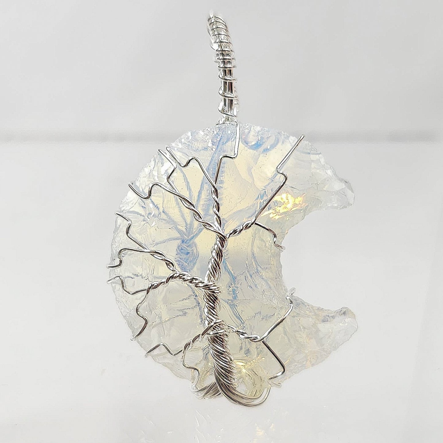 Opalite Moon Pendant