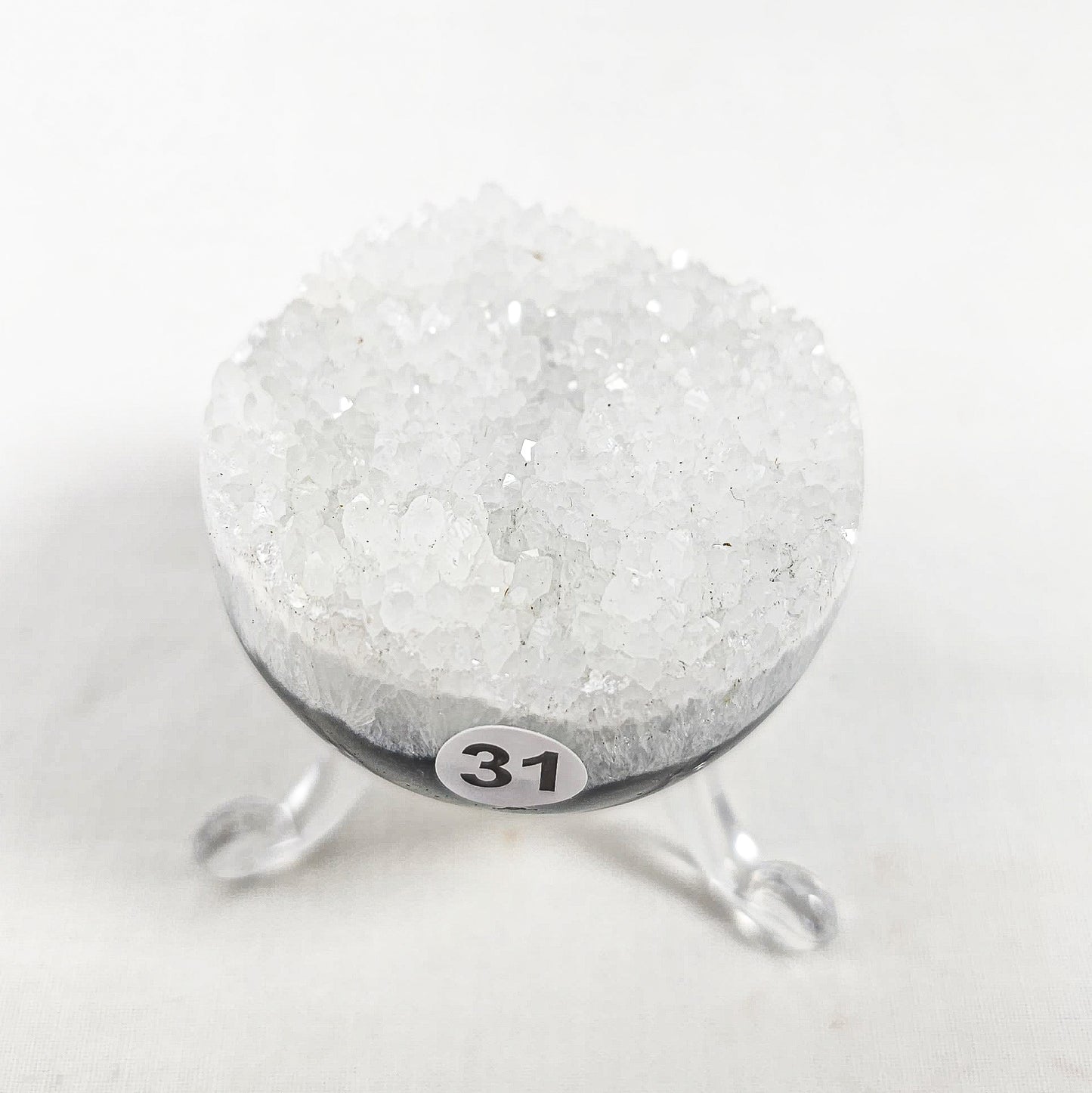 Snow Agate Spheres (Raw Edge)