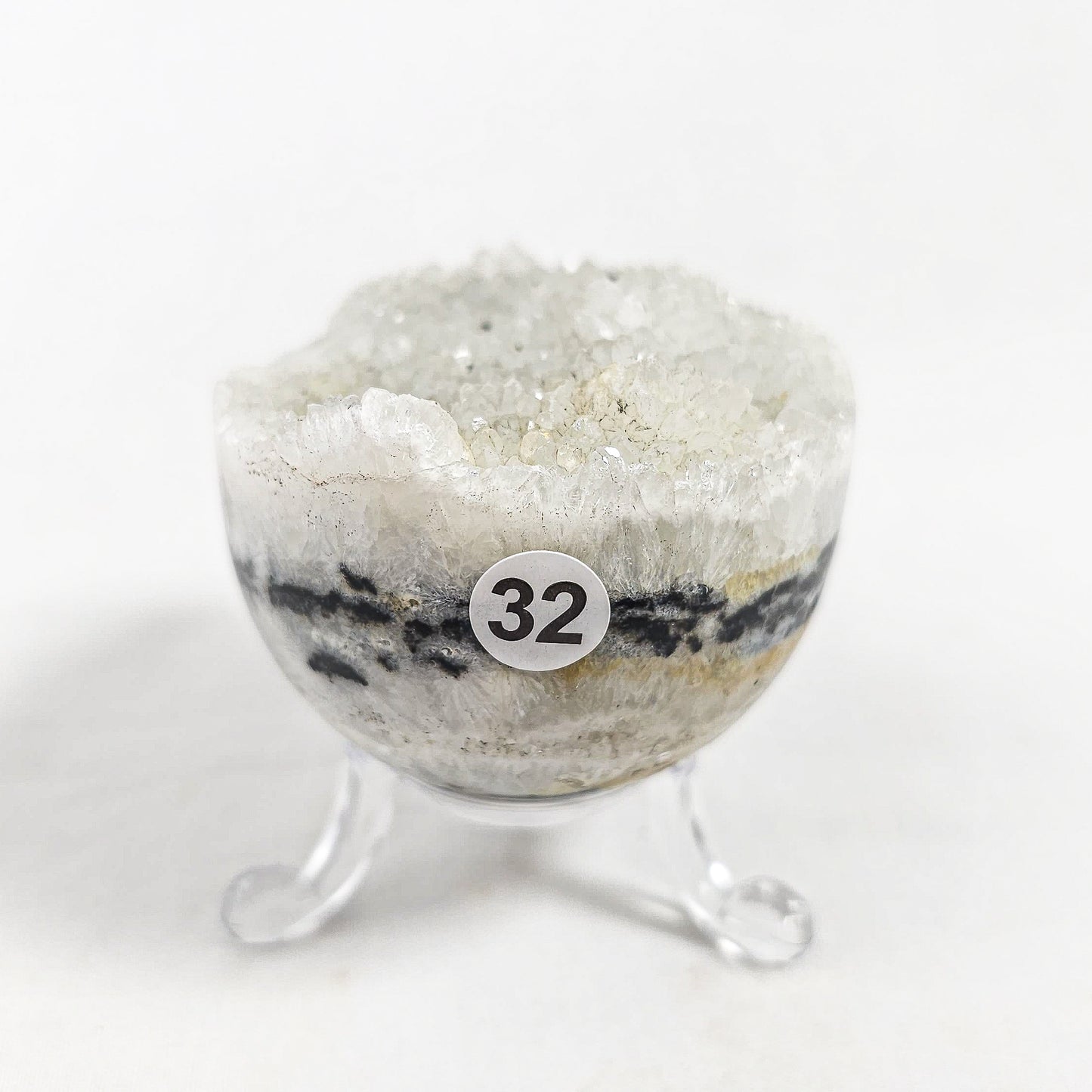 Snow Agate Spheres (Raw Edge)
