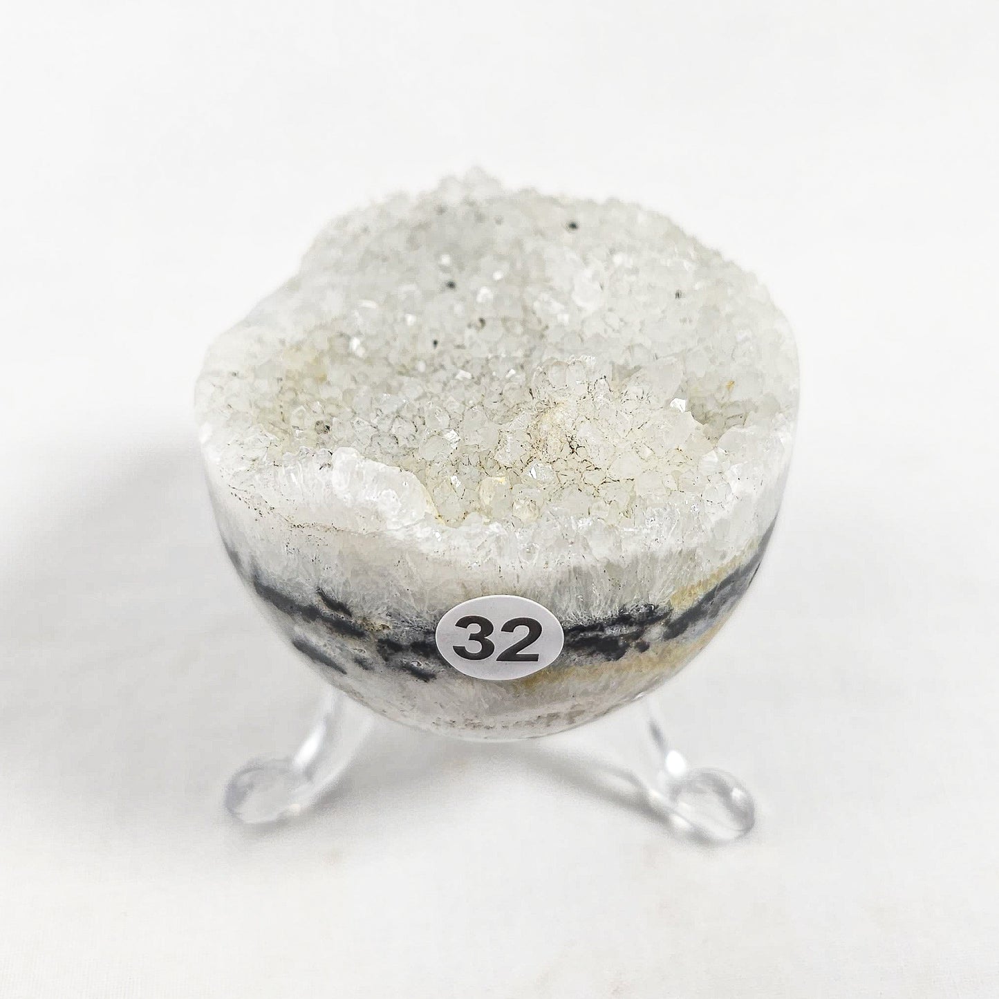 Snow Agate Spheres (Raw Edge)
