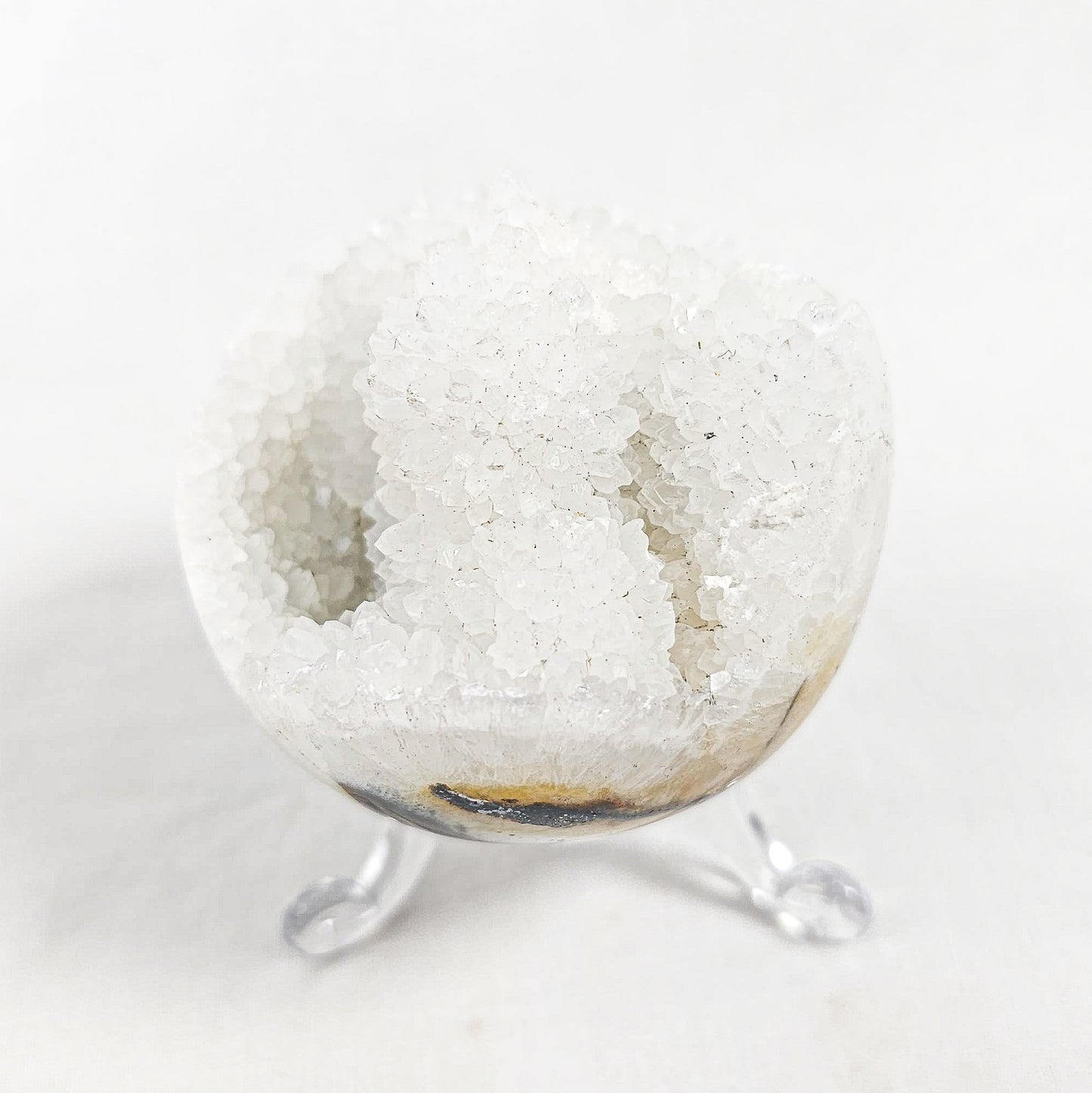 Snow Agate Spheres (Raw Edge)