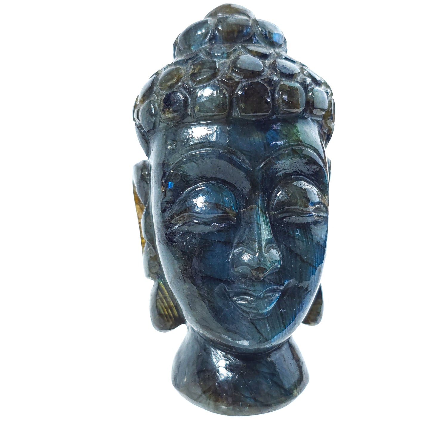 Labradorite Buddha Head