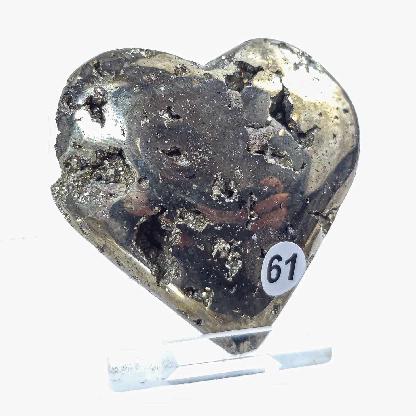 Druzy Pyrite Hearts