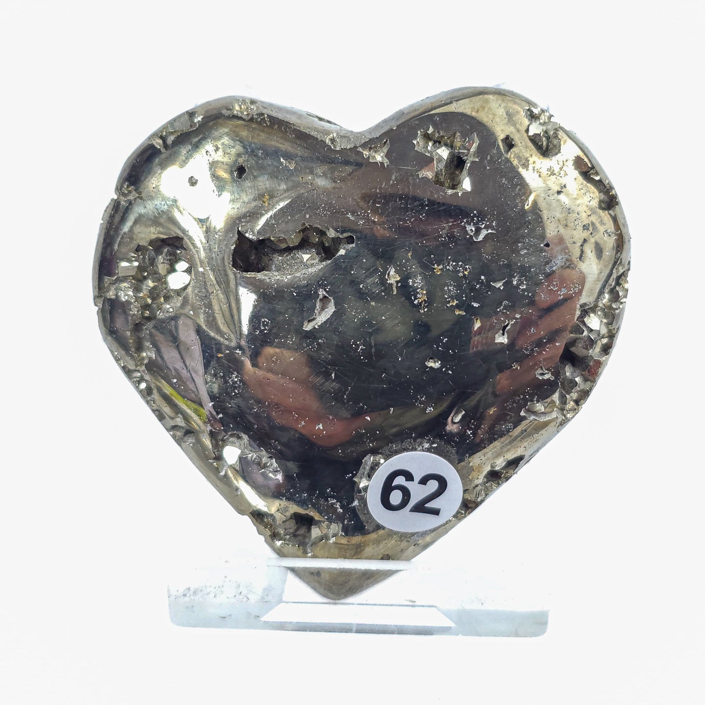 Druzy Pyrite Hearts