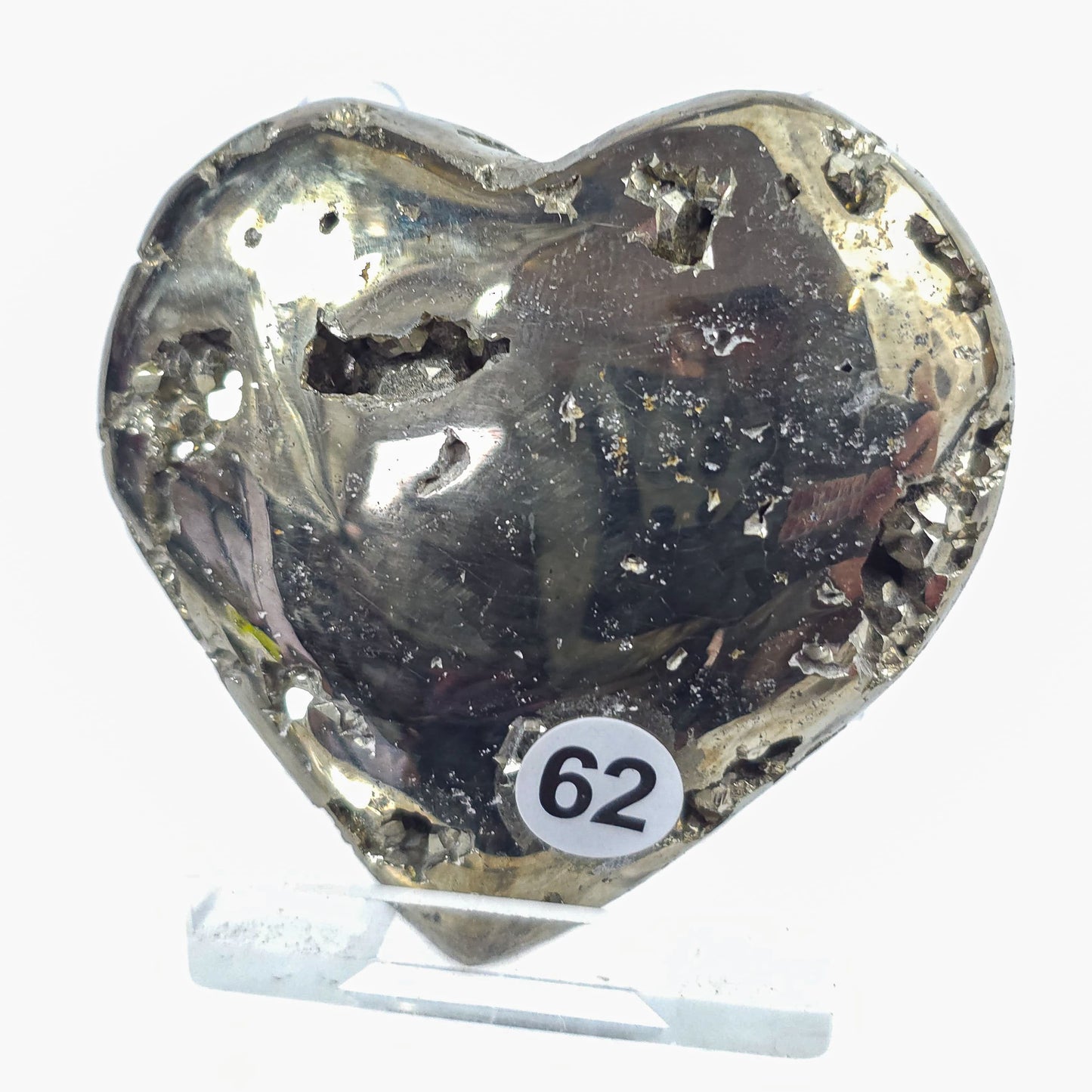 Druzy Pyrite Hearts