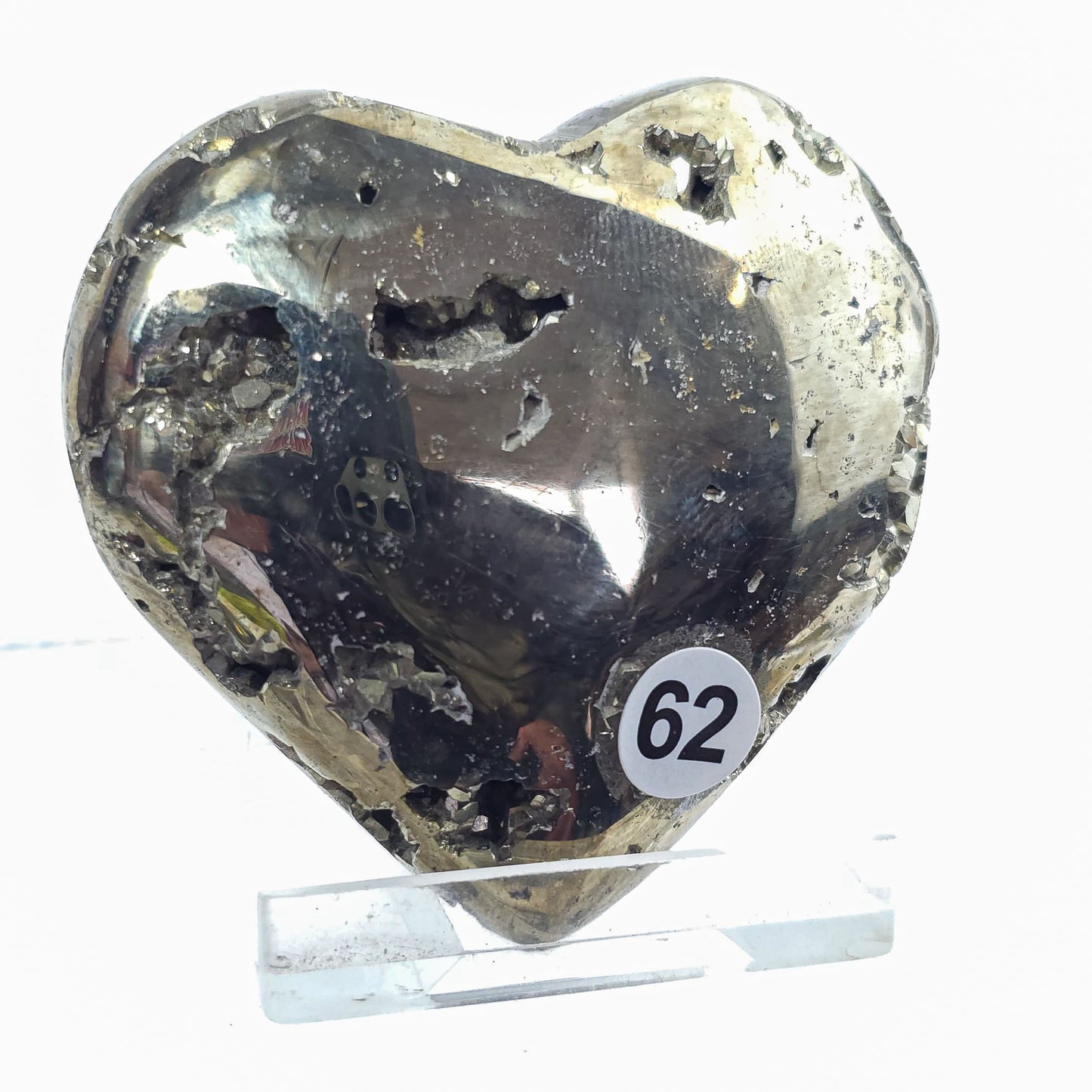 Druzy Pyrite Hearts