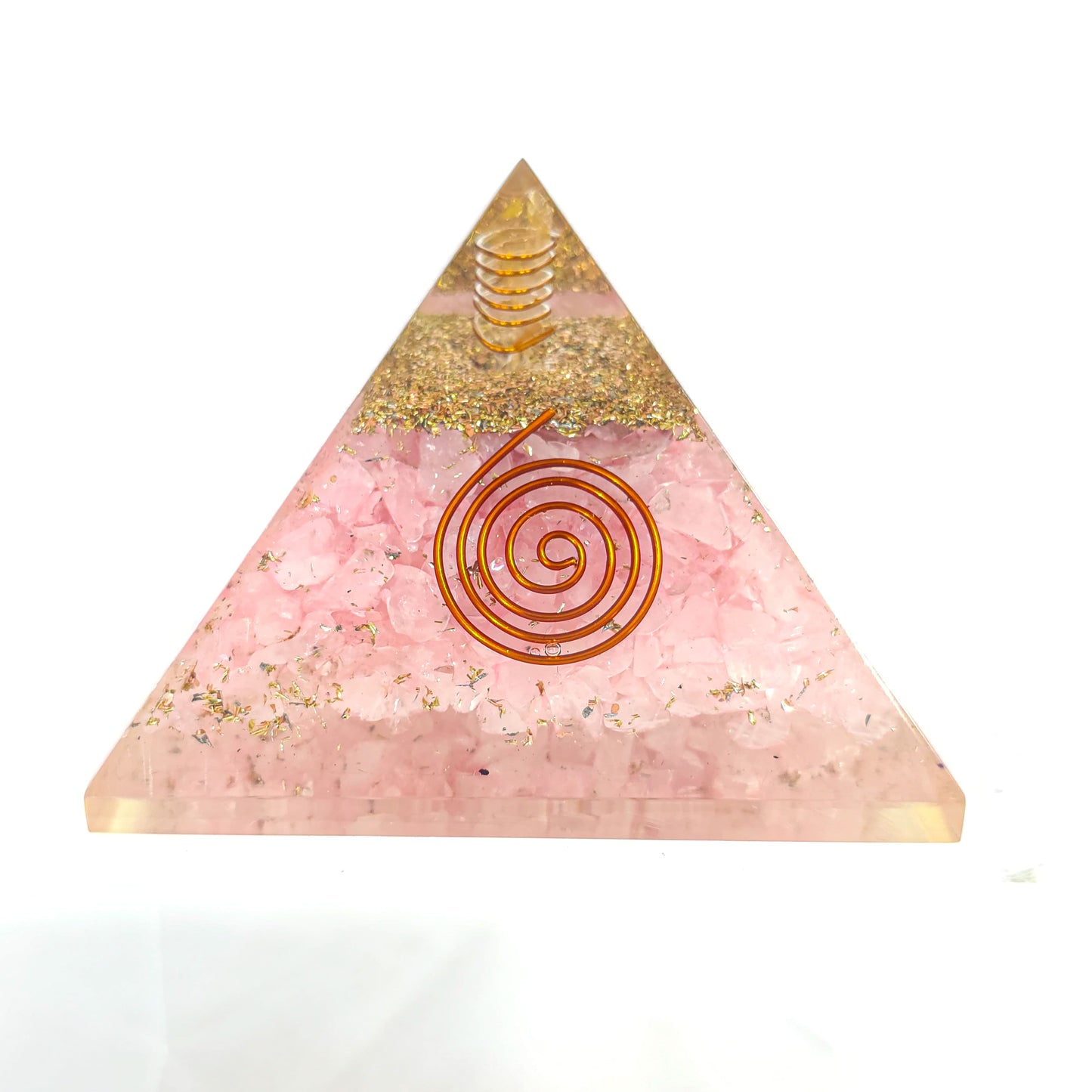 Rose Quartz Orgonite Pyramids