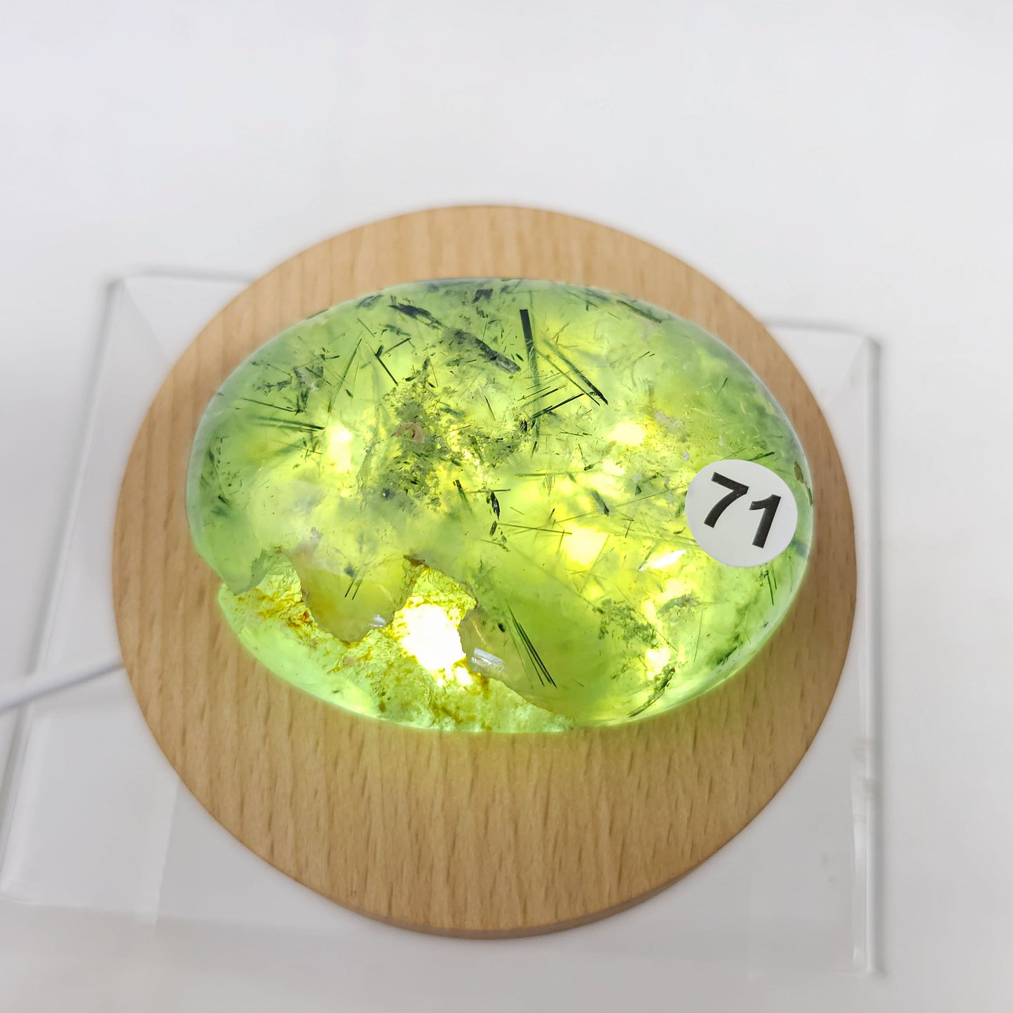 Prehnite Palm Stone