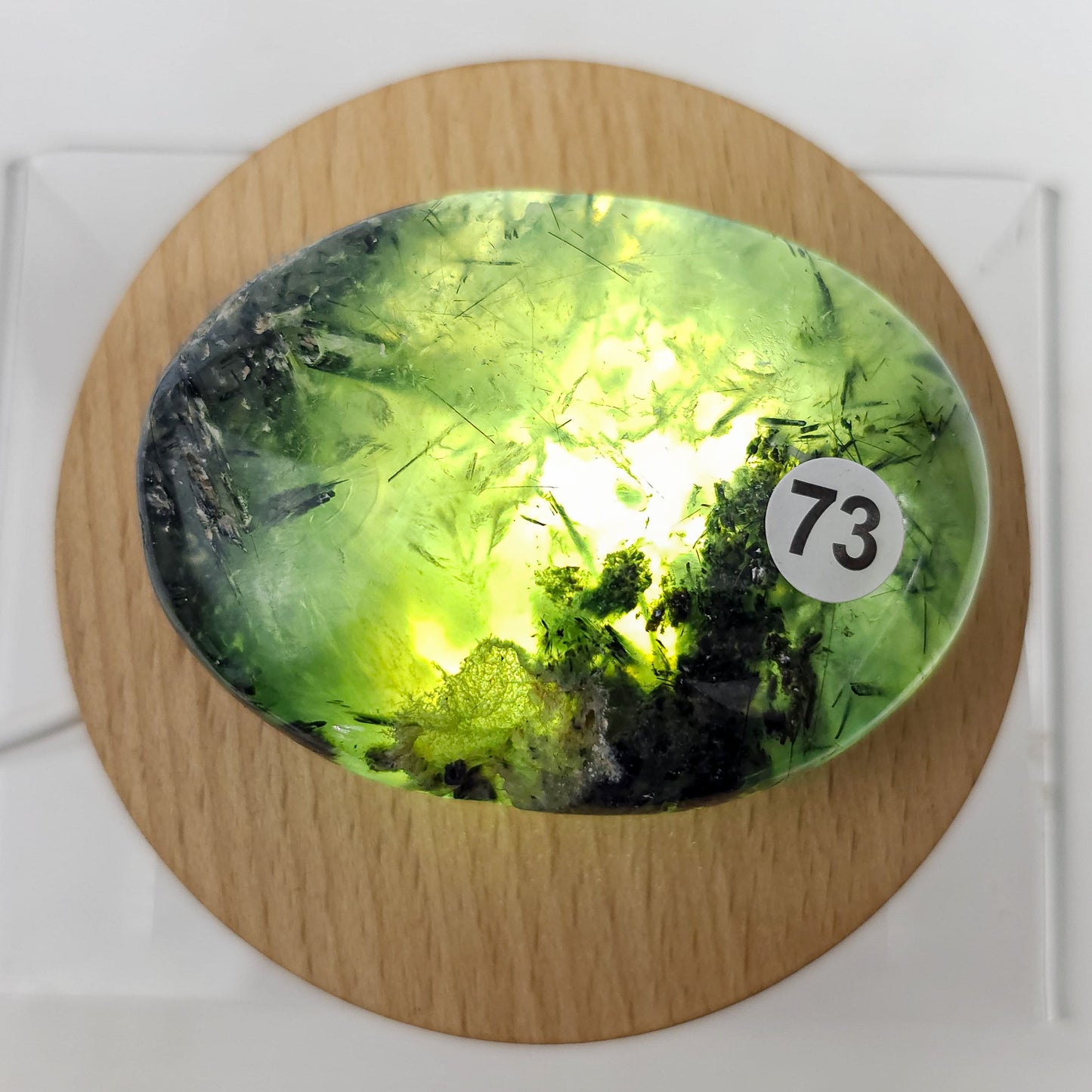 Prehnite Palm Stone
