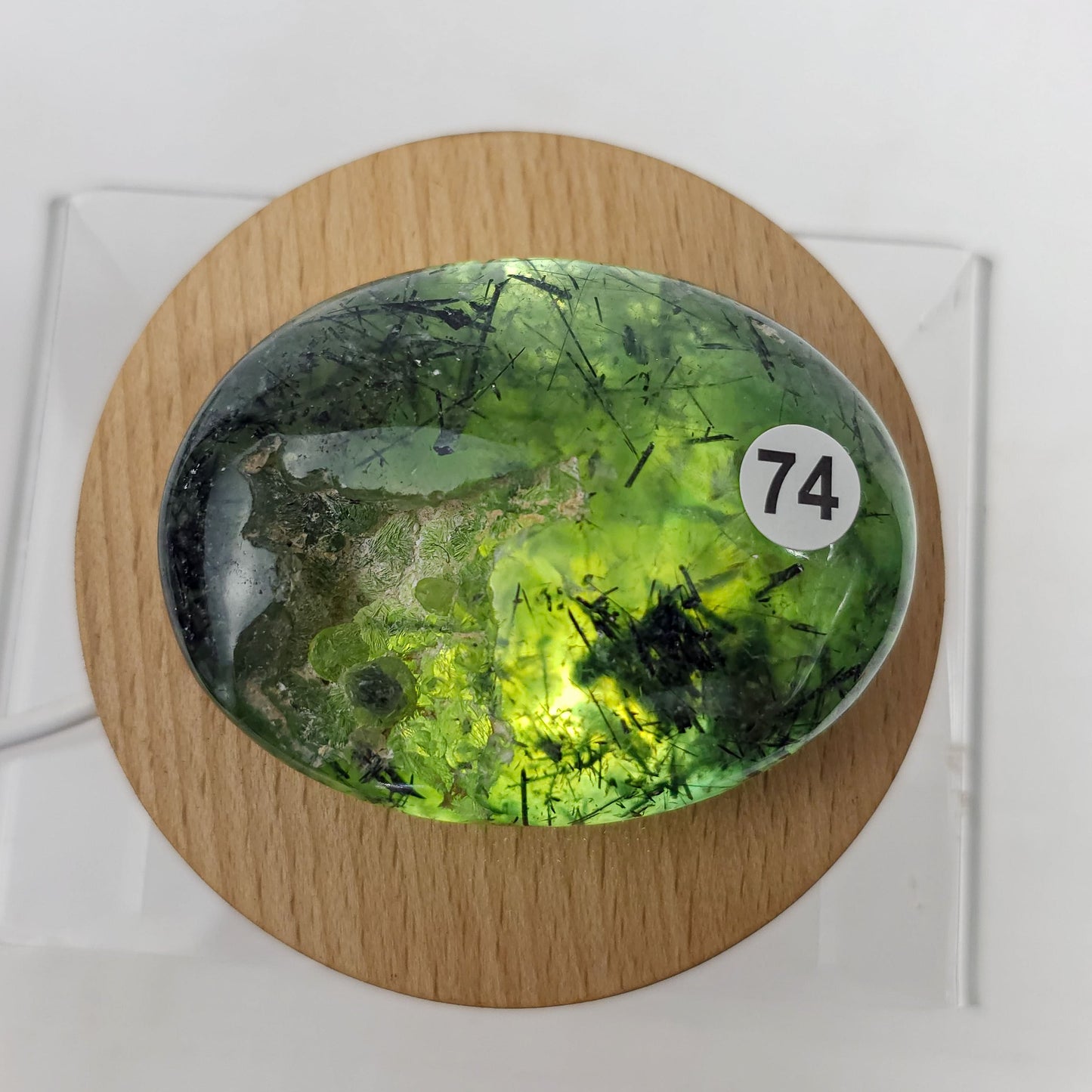 Prehnite Palm Stone
