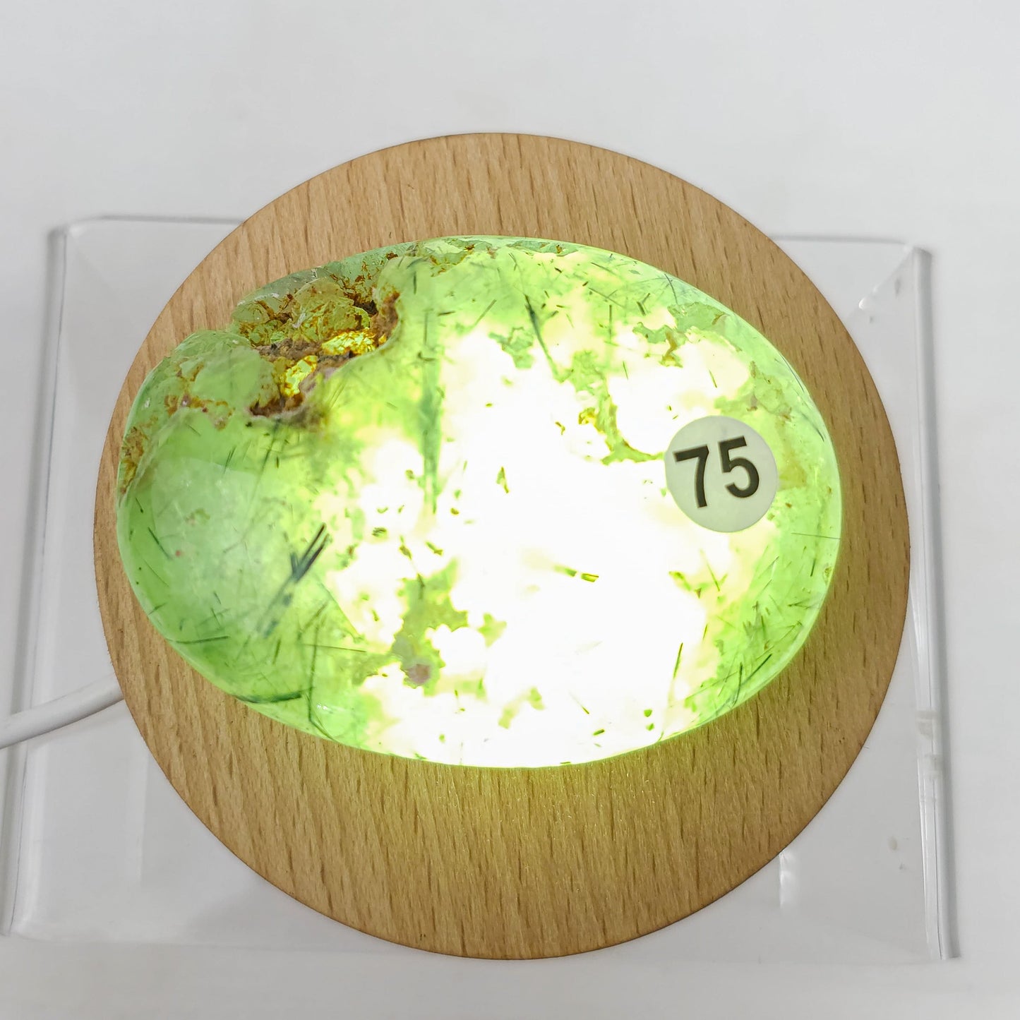 Prehnite Palm Stone