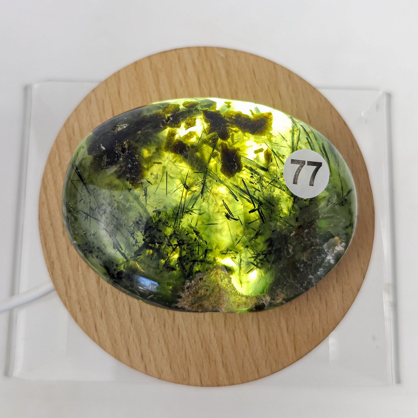 Prehnite Palm Stone