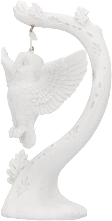"Flight" White Owl Figurine