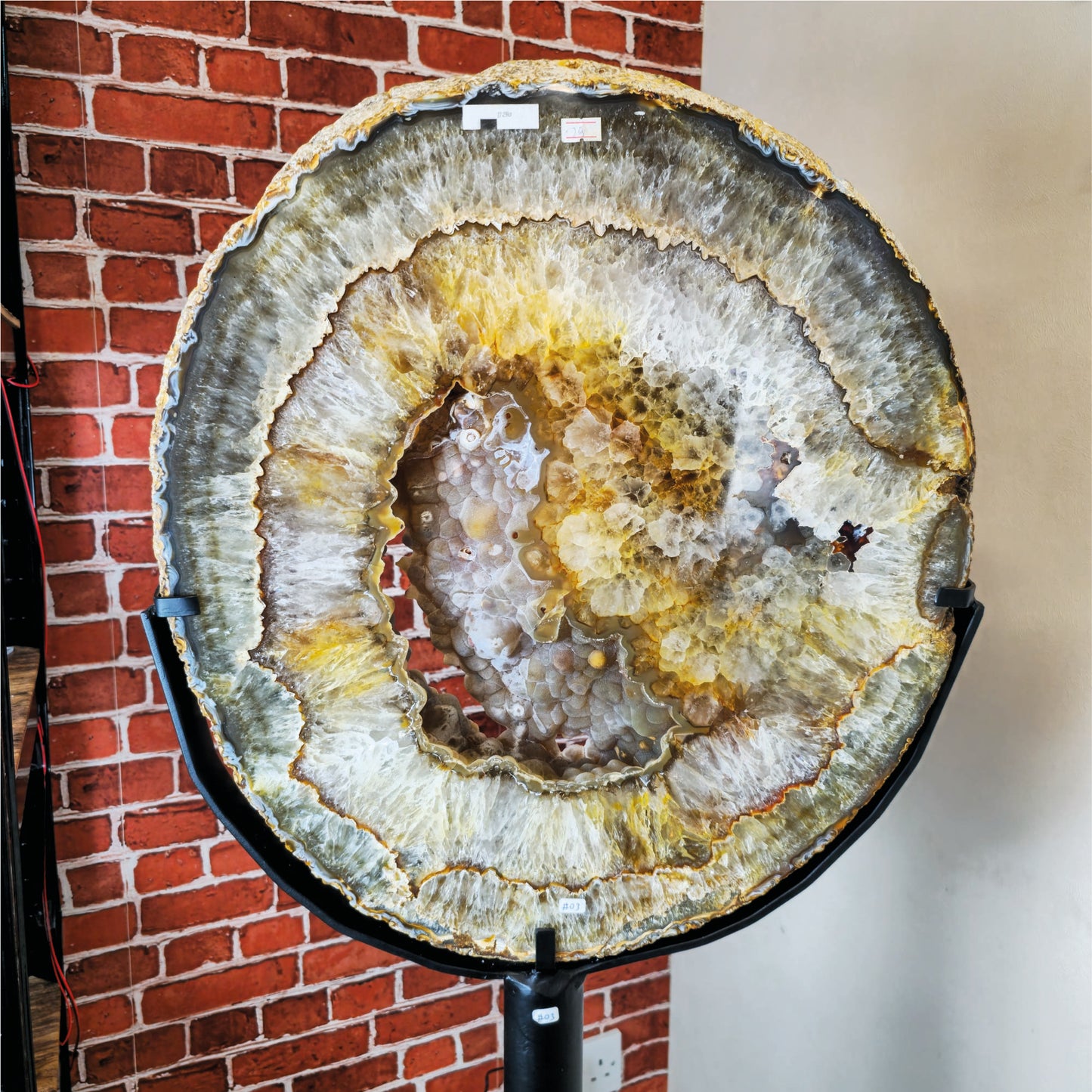 Agate Statement Piece on stand