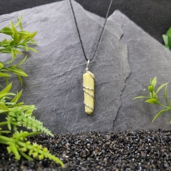 Wire Wrapped Crystal Point Pendant