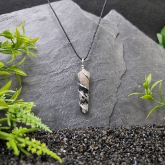 Wire Wrapped Crystal Point Pendant