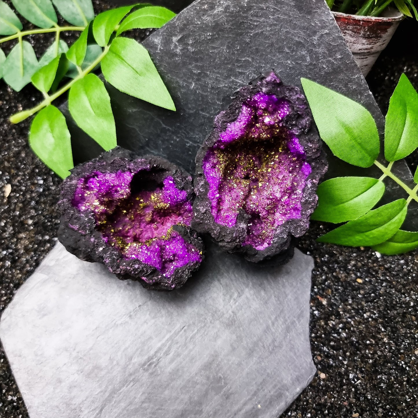 Small Dyed Quartz Geode