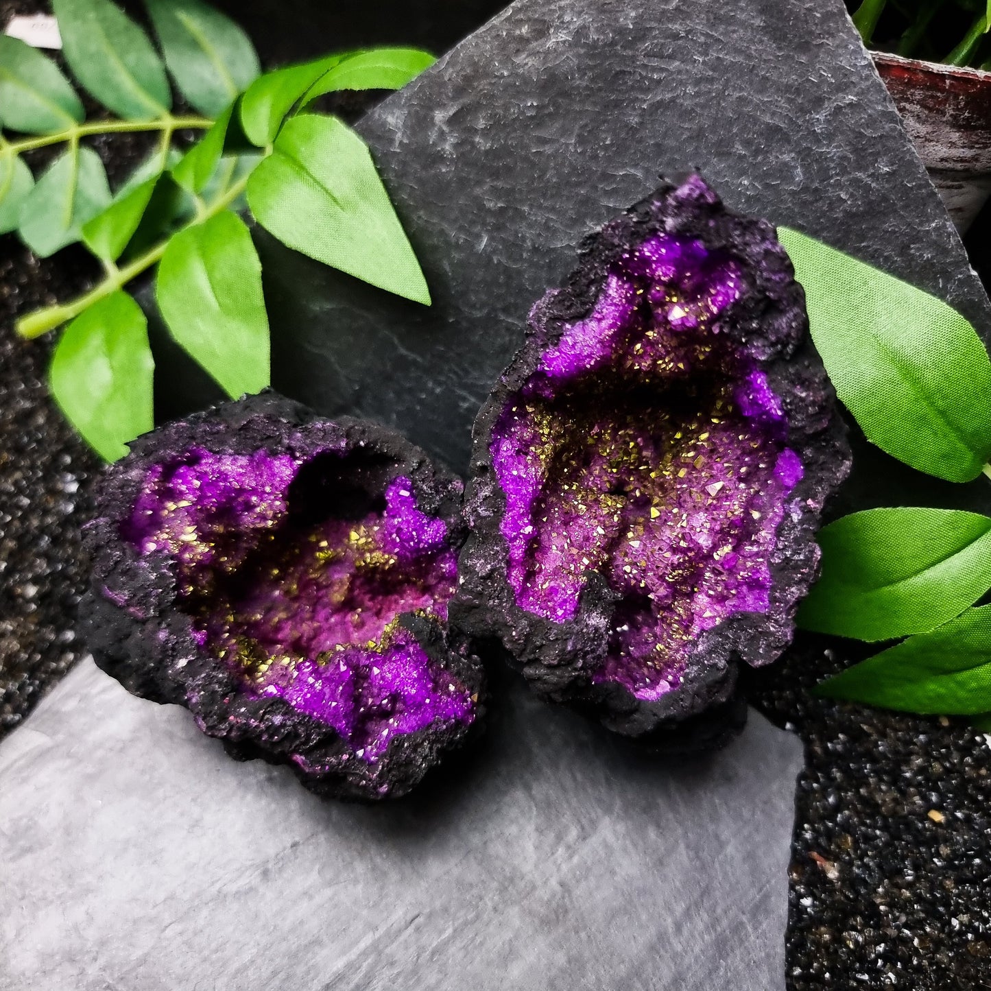 Small Dyed Quartz Geode