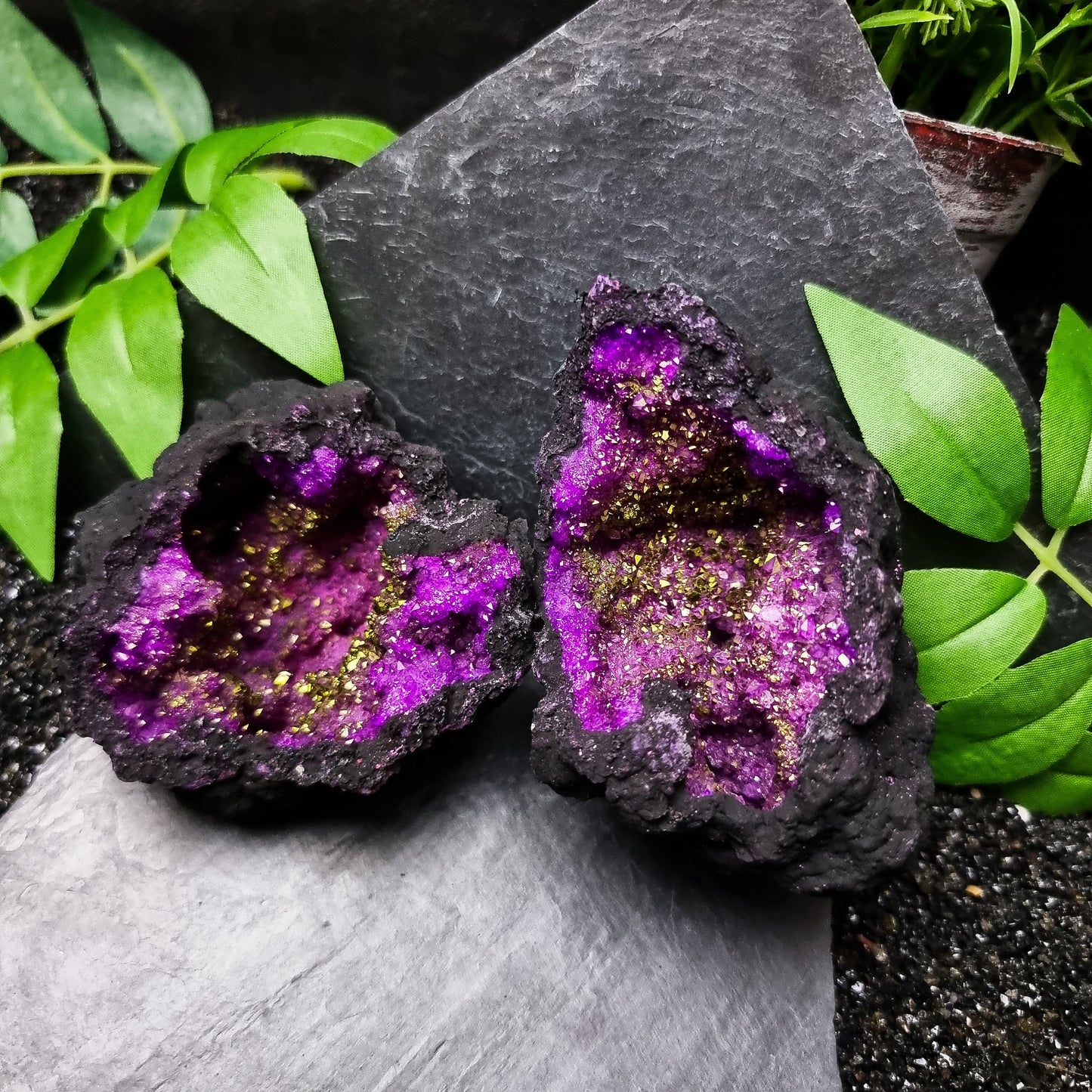 Small Dyed Quartz Geode