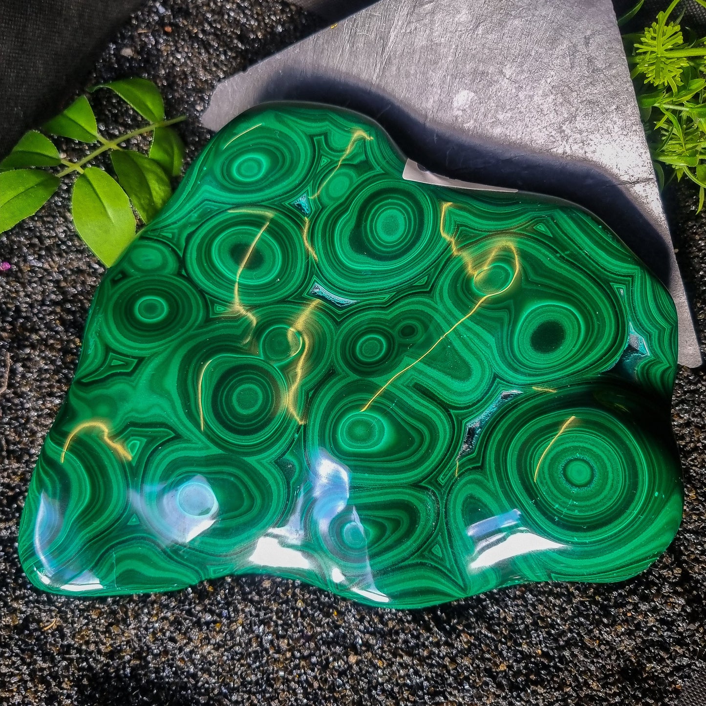 Polished Malachite statement piece