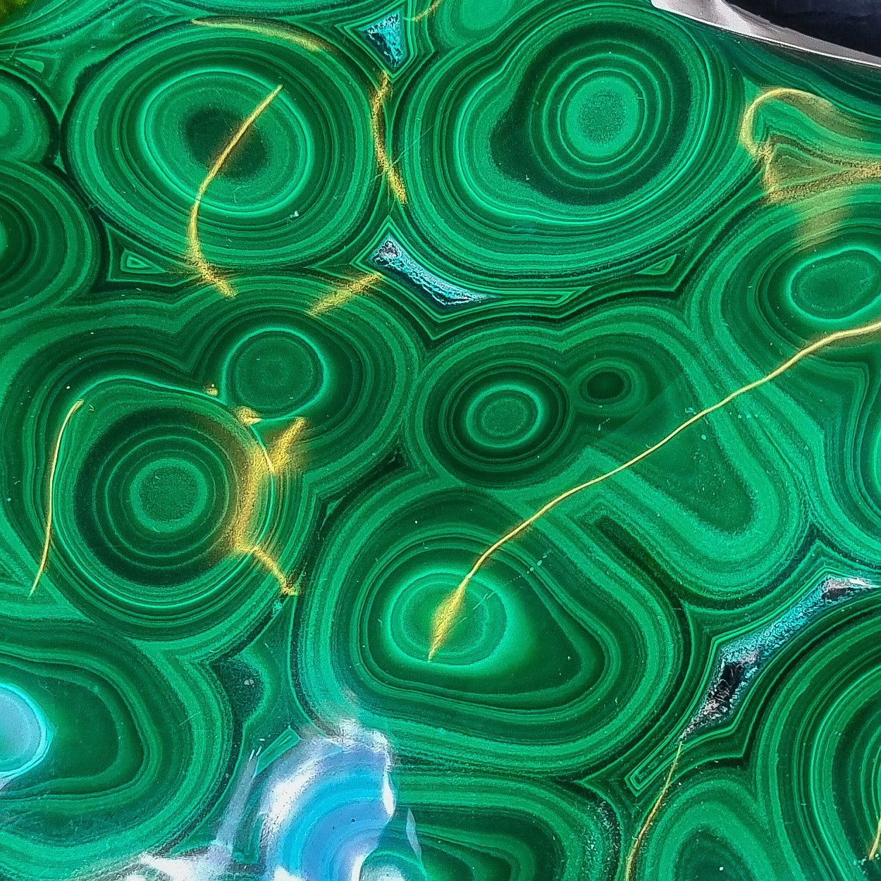 Polished Malachite statement piece