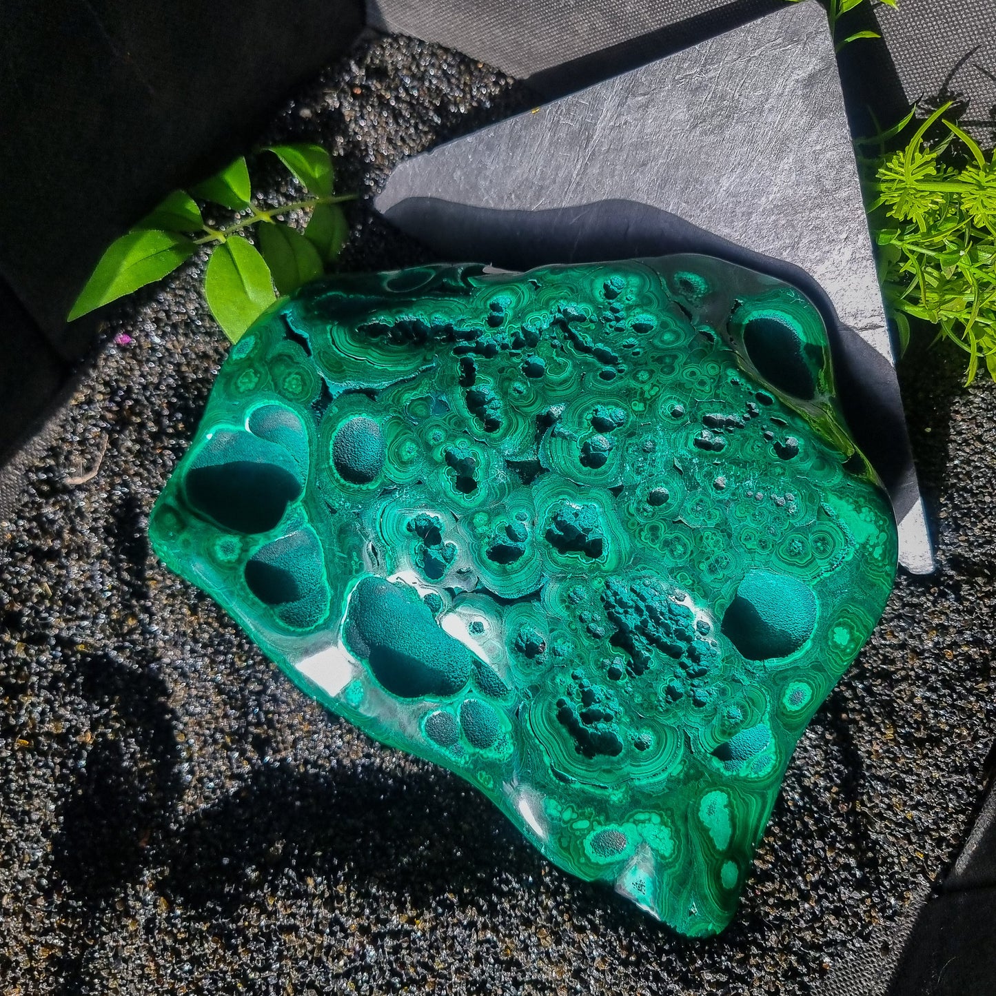 Polished Malachite statement piece