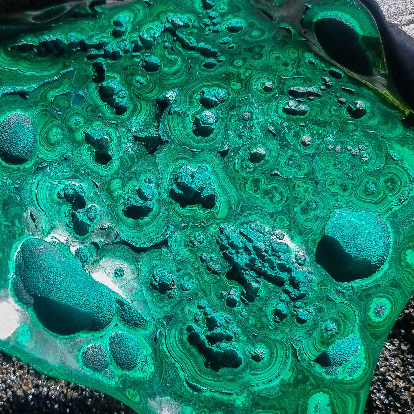 Polished Malachite statement piece