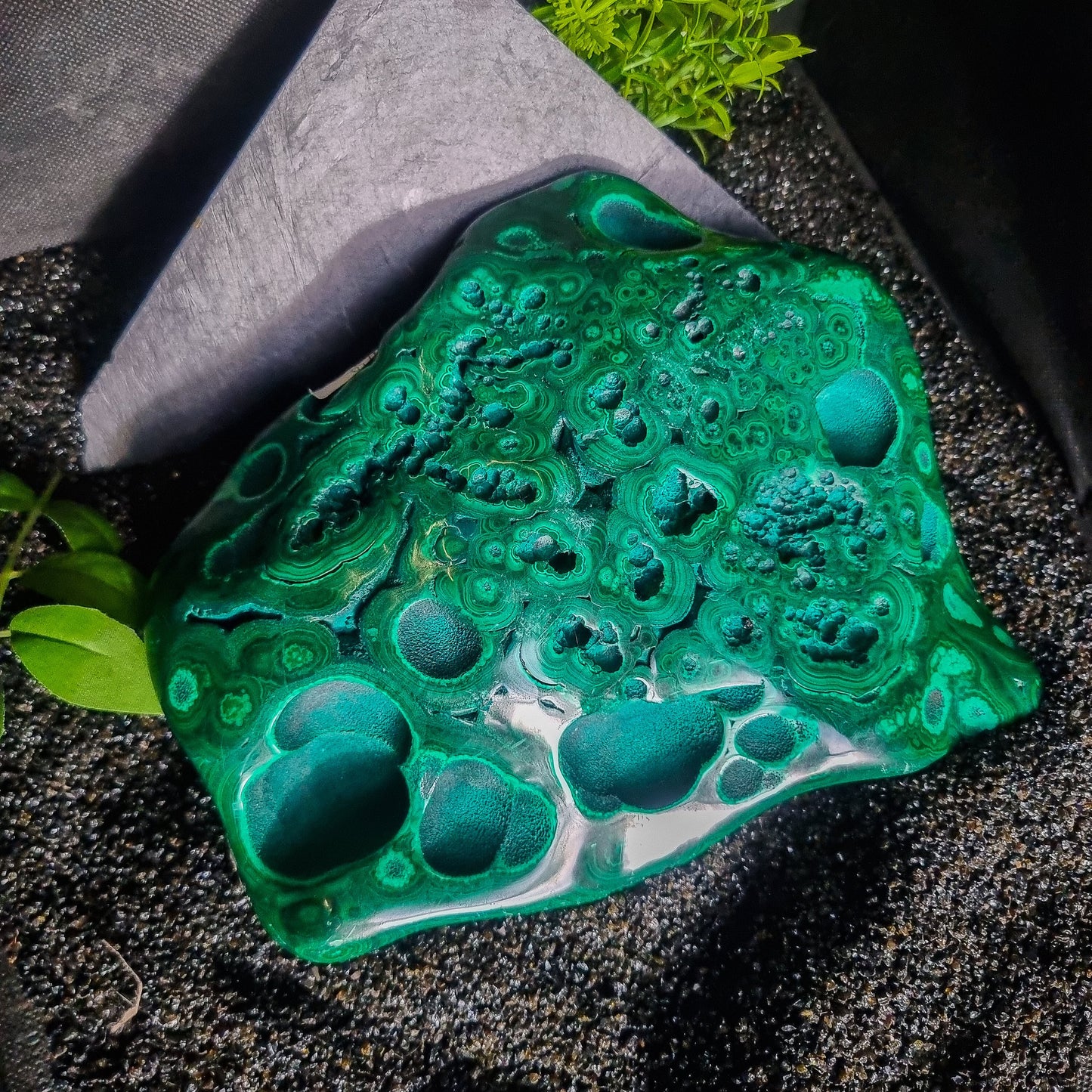 Polished Malachite statement piece