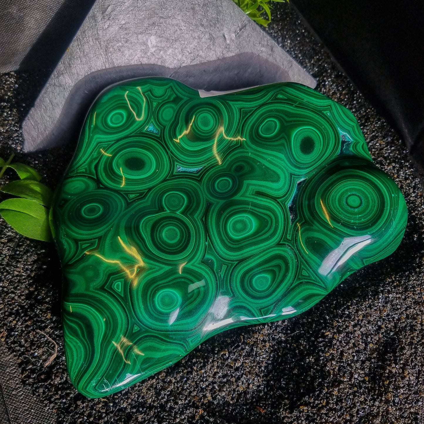 Polished Malachite statement piece
