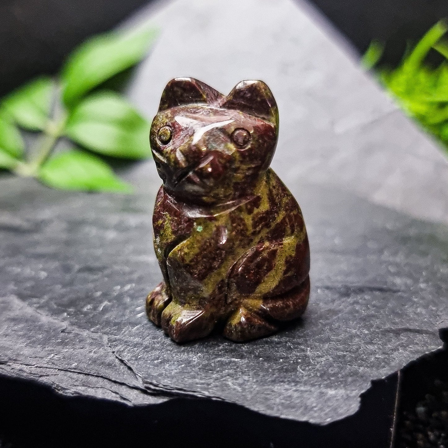 Crystal Cat carvings