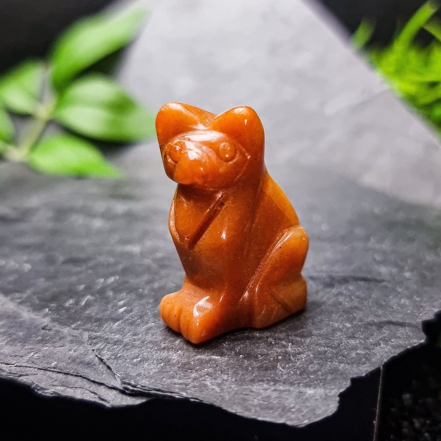 Crystal Cat carvings