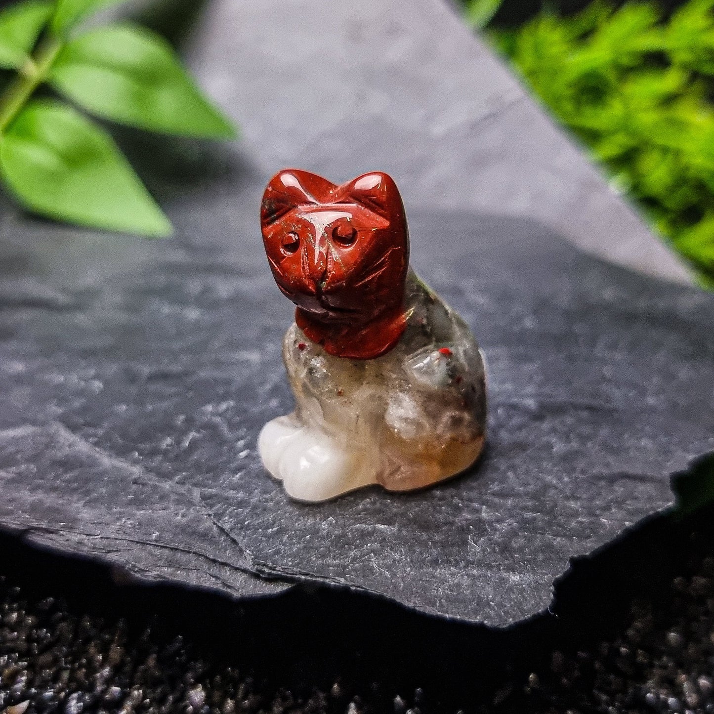 Crystal Cat carvings