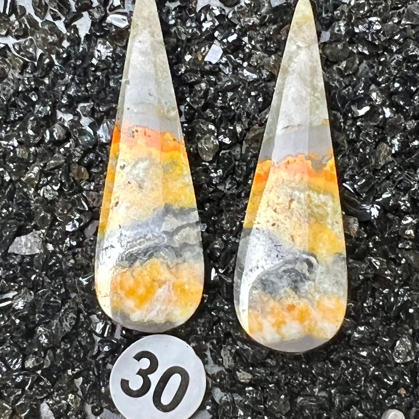 Bumblebee Cabochon Pairs (earrings)