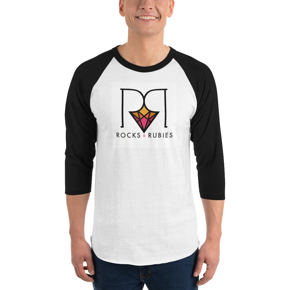 Rocks and Rubies 3/4 sleeve raglan shirt